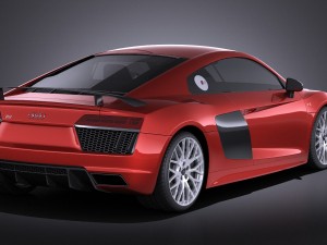 Audi R8 V10 Plus 2016 Vray 3D Model