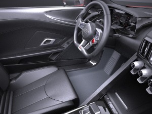 Audi R8 V10 Plus 2016 Vray 3D Model