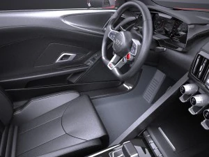 Audi R8 V10 Plus 2016 Vray 3D Model