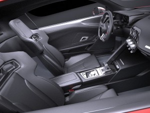 Audi R8 V10 Plus 2016 Vray 3D Model