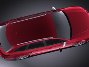 Audi S4 Avant 2017 Vray Model 3D