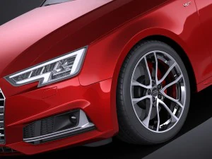 Audi S4 Sedan 2017 Vray 3D Model