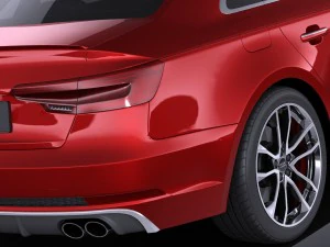 Audi S4 Sedan 2017 Vray 3D Model