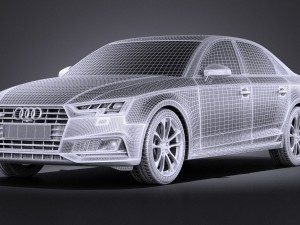 Audi S4 Sedan 2017 Vray Modèle 3D