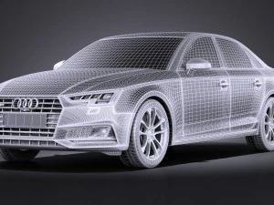 Audi S4 Sedan 2017 Vray 3D Model