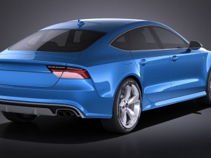 Audi S7 Sportback 2015 Vray 3D Model