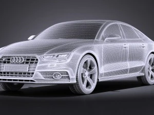 Audi S7 Sportback 2015 Vray 3D Model