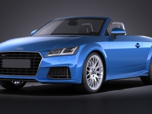 Audi TT Roadster 2015 Vray Model 3D