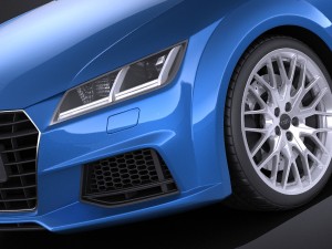 Audi TT Roadster 2015 Vray Modelo 3D
