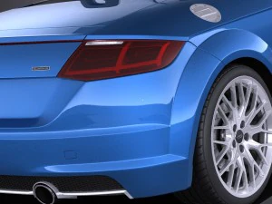Audi TT Roadster 2015 Vray 3D Model