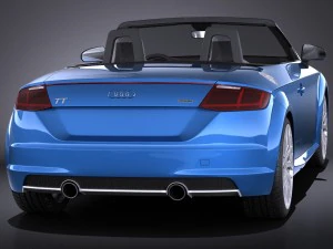 Audi TT Roadster 2015 Vray 3D Model