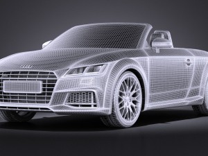 Audi TT Roadster 2015 Vray Modelo 3D