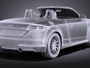 Audi TT Roadster 2015 Vray Modelo 3D