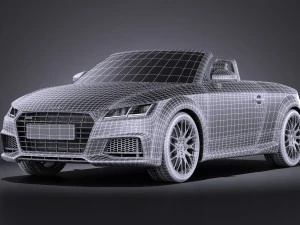 Audi TT Roadster 2015 Vray 3D Model
