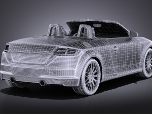 Audi TT Roadster 2015 Vray Modelo 3D