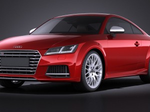Audi TTS Coupe 2015 Vray Modello 3D