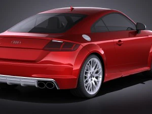 Audi TTS Coupe 2015 Vray 3D Model