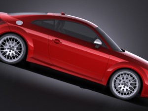 Audi TTS Coupe 2015 Vray 3D Модель