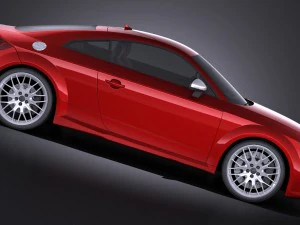 Audi TTS Coupe 2015 Vray 3D Model