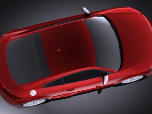 Audi TTS Coupe 2015 Vray 3D Модель
