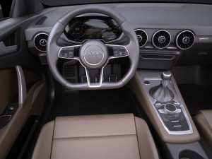 Audi TTS Coupe 2015 Vray 3D Модель