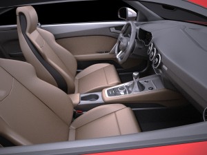 Audi TTS Coupe 2015 Vray 3D Модель