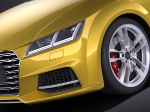 Audi TTS Roadster 2015 Vray 3D मॉडल