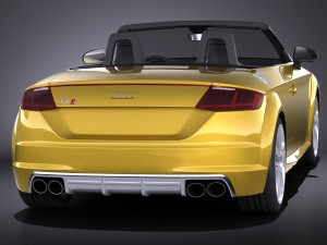 Audi TTS Roadster 2015 Vray 3D मॉडल