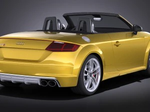 Audi TTS Roadster 2015 Vray 3D Model