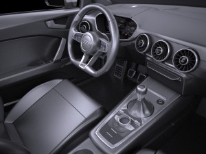 Audi TTS Roadster 2015 Vray 3D मॉडल