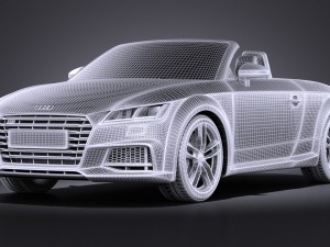 Audi TTS Roadster 2015 Vray 3D मॉडल