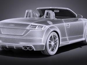 Audi TTS Roadster 2015 Vray 3D मॉडल