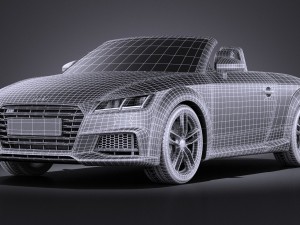 Audi TTS Roadster 2015 Vray 3D मॉडल