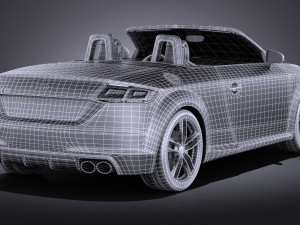 Audi TTS Roadster 2015 Vray 3D मॉडल