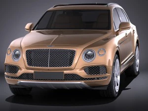 Bentley Bentayga 2016 Vray 3D Model