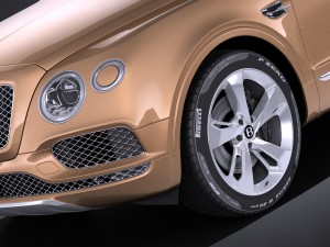 Bentley Bentayga 2016 Vray Modello 3D