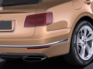 Bentley Bentayga 2016 Vray Modello 3D