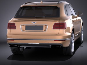 Bentley Bentayga 2016 Vray Modello 3D