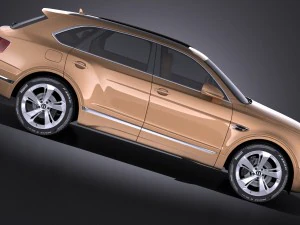 Bentley Bentayga 2016 Vray 3D Model