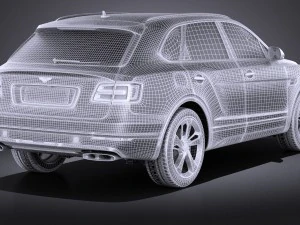 Bentley Bentayga 2016 Vray 3D Model
