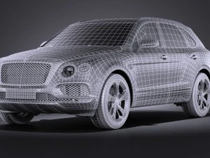 Bentley Bentayga 2016 Vray 3D Model