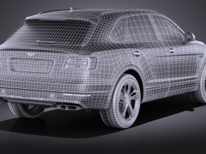 Bentley Bentayga 2016 Vray Modello 3D