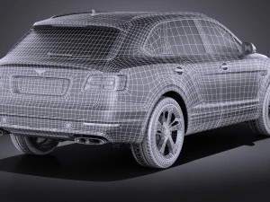 Bentley Bentayga 2016 Vray 3D Model