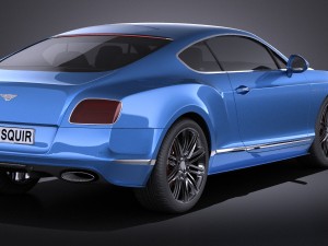 Bentley Continental GT Speed 2015 Vray Modelo 3D