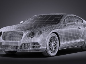 Bentley Continental GT Speed 2015 Vray Modelo 3D