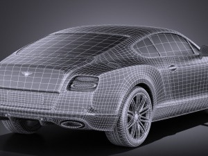 Bentley Continental GT Speed 2015 Vray Modelo 3D