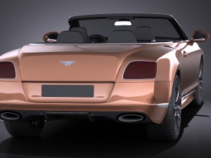 Bentley Continental GT Speed Cabrio 2015 Vray 3D Model