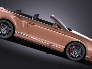 Bentley Continental GT Speed Cabrio 2015 Vray 3D Model