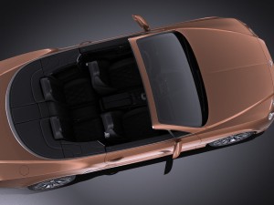 Bentley Continental GT Speed Cabrio 2015 Vray 3D Model