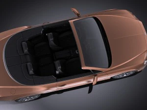 Bentley Continental GT Speed Cabrio 2015 Vray 3D Model
